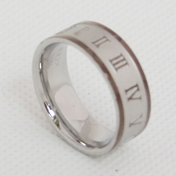 罗马数字戒指 外贸不锈钢戒指 不掉色指环